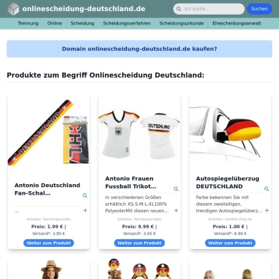 Screenshot onlinescheidung-deutschland.de