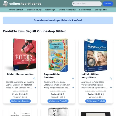 Screenshot onlineshop-bilder.de