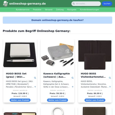 Screenshot onlineshop-germany.de