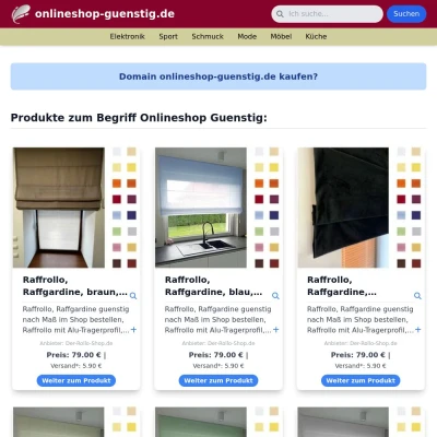 Screenshot onlineshop-guenstig.de