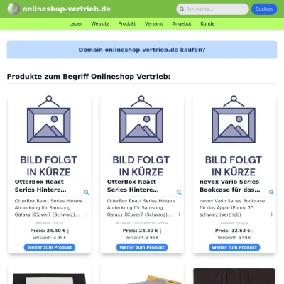 Screenshot onlineshop-vertrieb.de