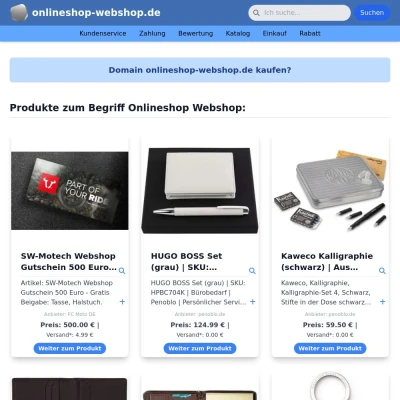 Screenshot onlineshop-webshop.de