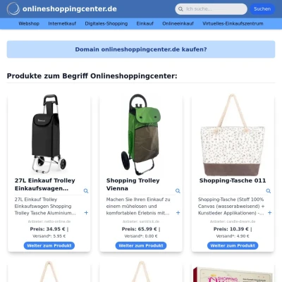 Screenshot onlineshoppingcenter.de