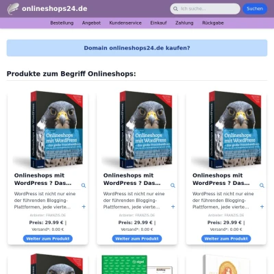 Screenshot onlineshops24.de