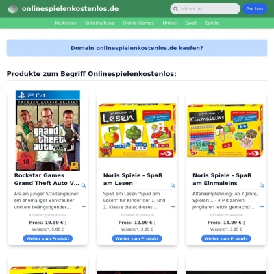 Screenshot onlinespielenkostenlos.de