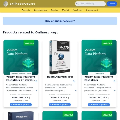 Screenshot onlinesurvey.eu