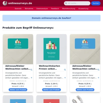 Screenshot onlinesurveys.de