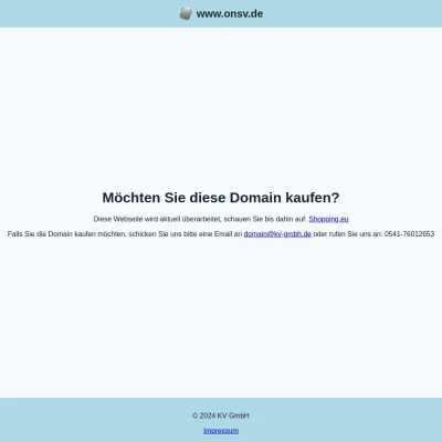 Screenshot onsv.de