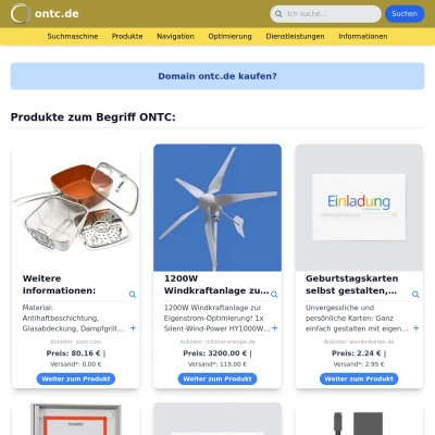 Screenshot ontc.de