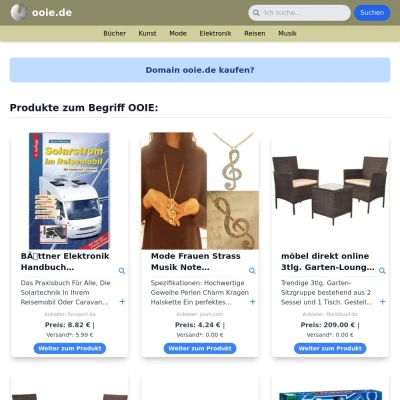 Screenshot ooie.de