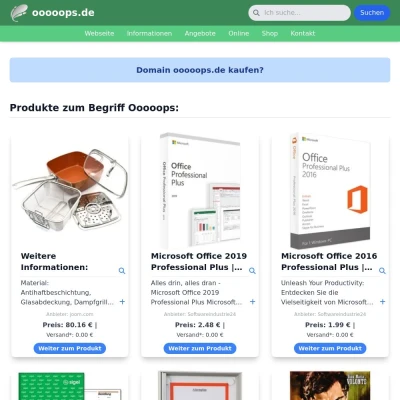 Screenshot ooooops.de