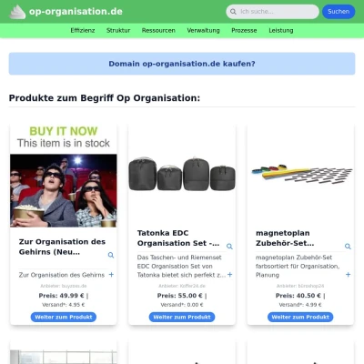 Screenshot op-organisation.de