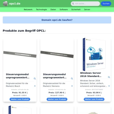 Screenshot opcl.de
