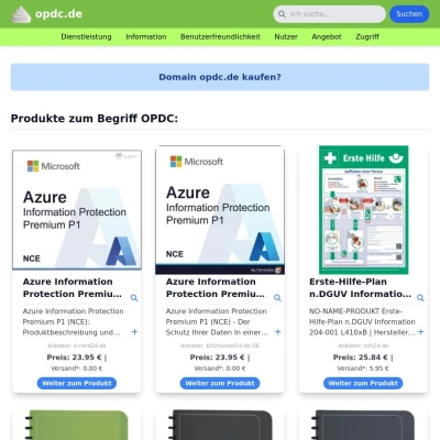 Screenshot opdc.de