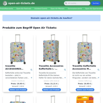 Screenshot open-air-tickets.de