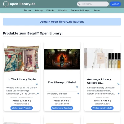 Screenshot open-library.de