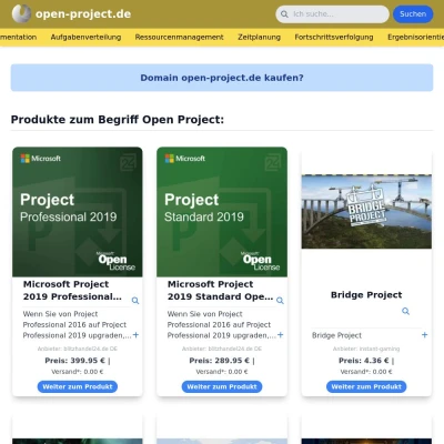 Screenshot open-project.de