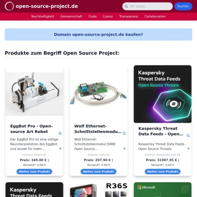 Screenshot open-source-project.de
