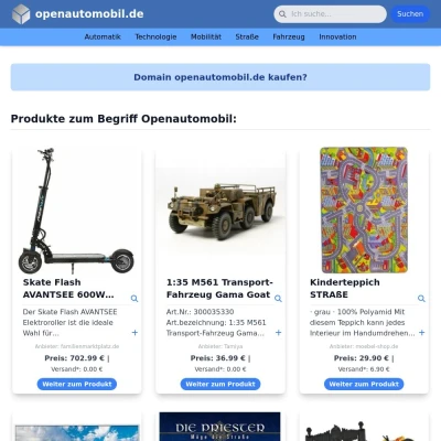 Screenshot openautomobil.de