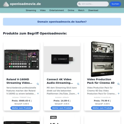 Screenshot openloadmovie.de