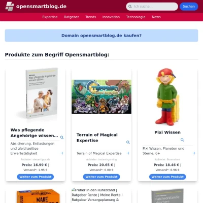 Screenshot opensmartblog.de