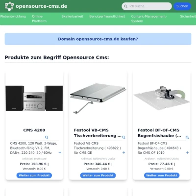 Screenshot opensource-cms.de