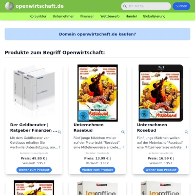 Screenshot openwirtschaft.de