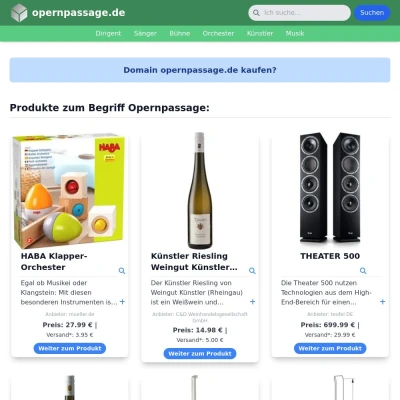 Screenshot opernpassage.de