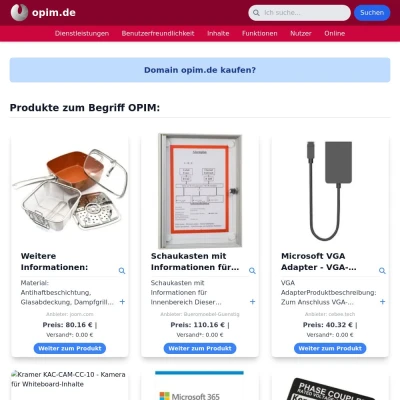 Screenshot opim.de