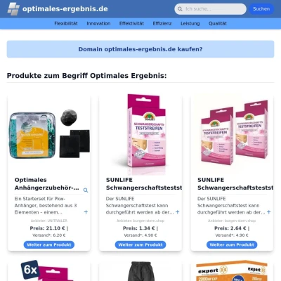 Screenshot optimales-ergebnis.de