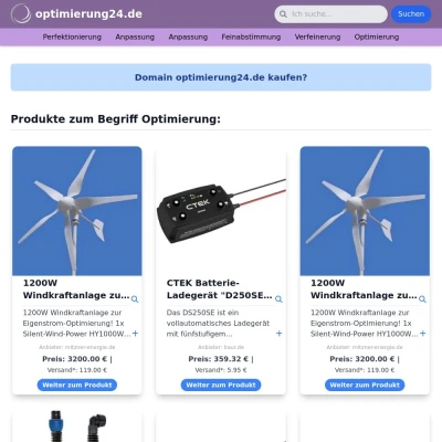 Screenshot optimierung24.de