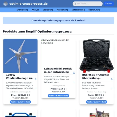 Screenshot optimierungsprozess.de