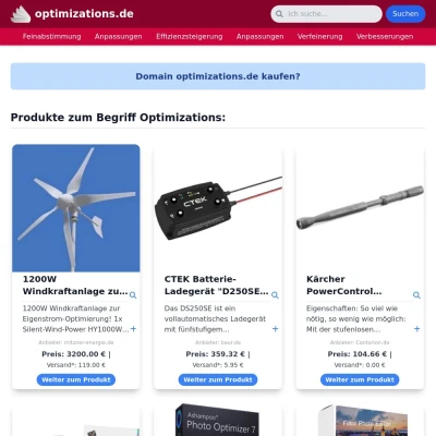 Screenshot optimizations.de