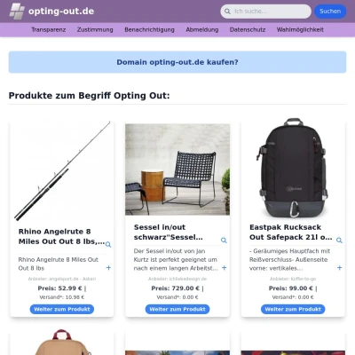 Screenshot opting-out.de