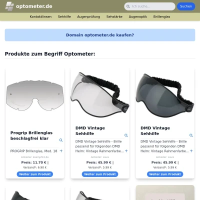 Screenshot optometer.de