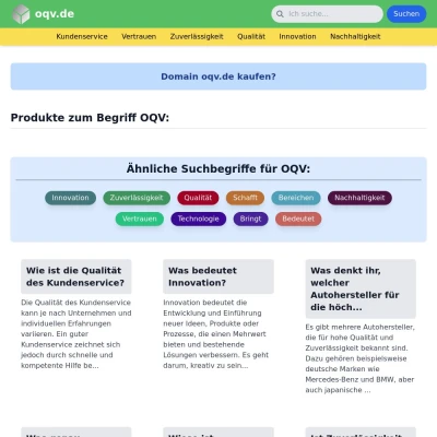 Screenshot oqv.de