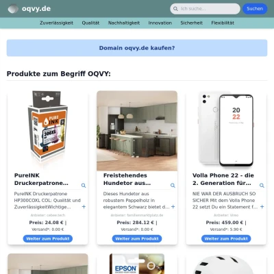 Screenshot oqvy.de