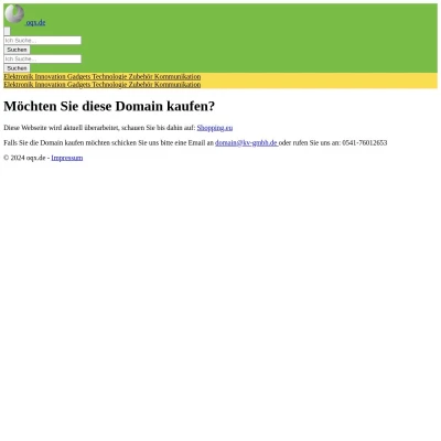 Screenshot oqx.de