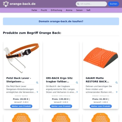 Screenshot orange-back.de