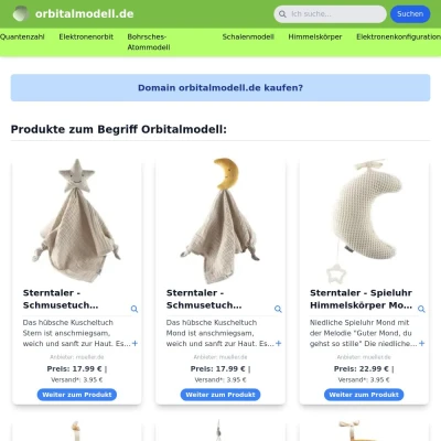 Screenshot orbitalmodell.de