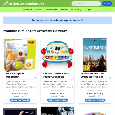 Screenshot orchester-hamburg.de