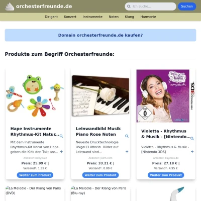 Screenshot orchesterfreunde.de