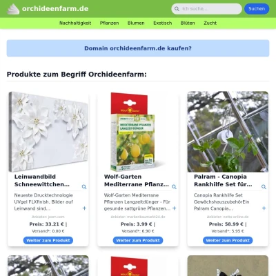 Screenshot orchideenfarm.de