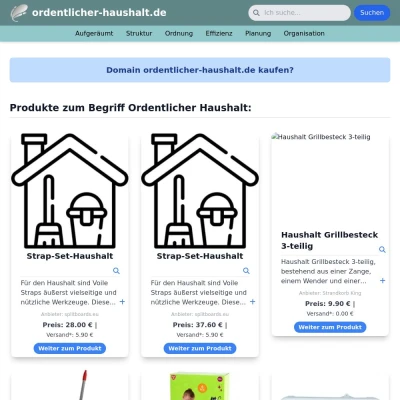 Screenshot ordentlicher-haushalt.de