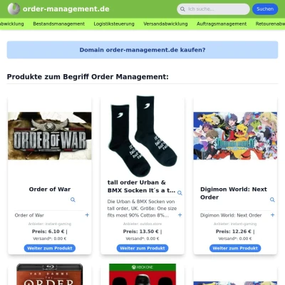 Screenshot order-management.de