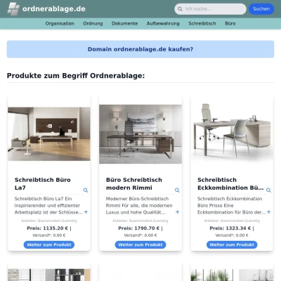 Screenshot ordnerablage.de