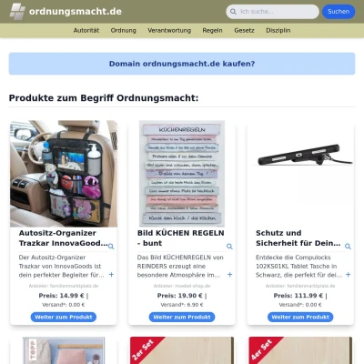 Screenshot ordnungsmacht.de