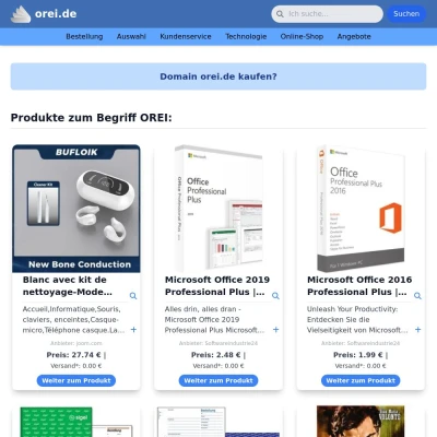 Screenshot orei.de