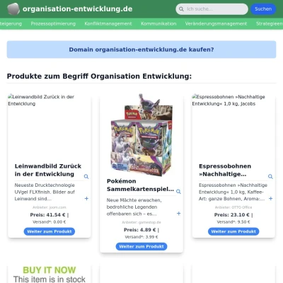 Screenshot organisation-entwicklung.de