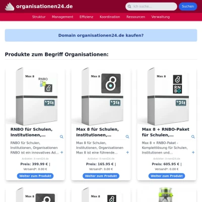 Screenshot organisationen24.de